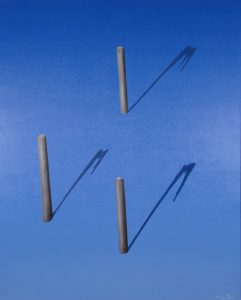 Trois repères, huile sur toile, 81x100, 1994